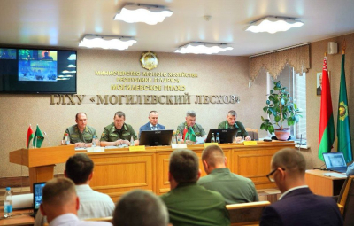 Заседание штаба в Могилевском лесхозе